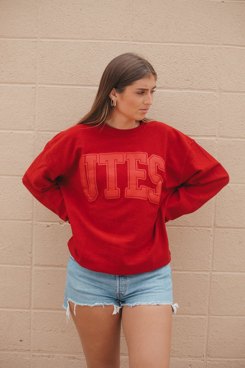Utah Tonal Puff Corded Crew